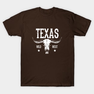 Texas and cow skull T-Shirt